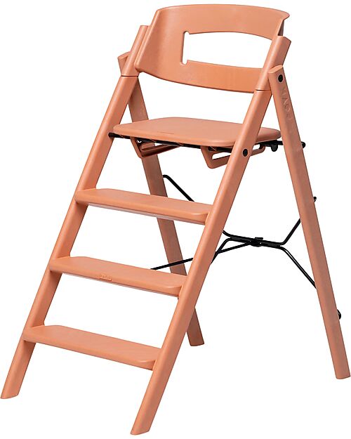 KAOS Sedia Evolutiva KLAPP + Sdraietta Neonato - Terracotta - 100% Materiali Riciclati Seggioloni Pappa