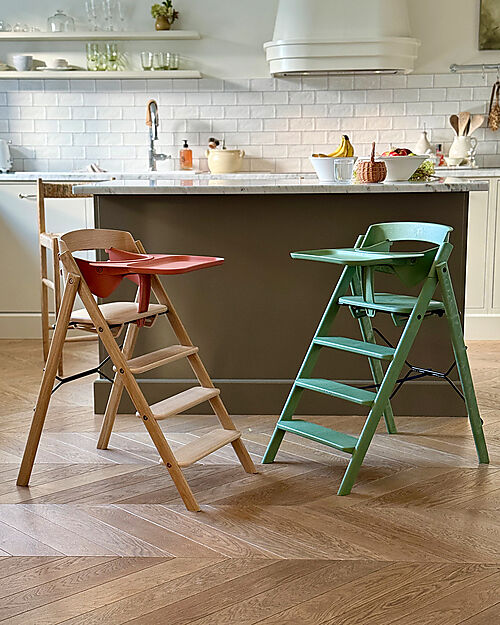 KAOS Sedia Evolutiva KLAPP - Terracotta - Pieghevole Salvaspazio - 100% Materiali Riciclati Seggioloni Pappa