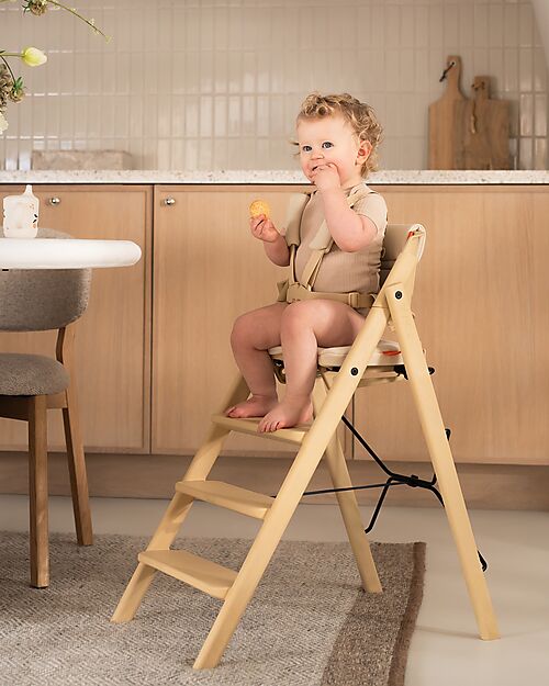 KAOS Set Cintura a 5 Punti + Cuscino per Sedia Evolutiva KLAPP - Sabbia Accessori per Seggioloni