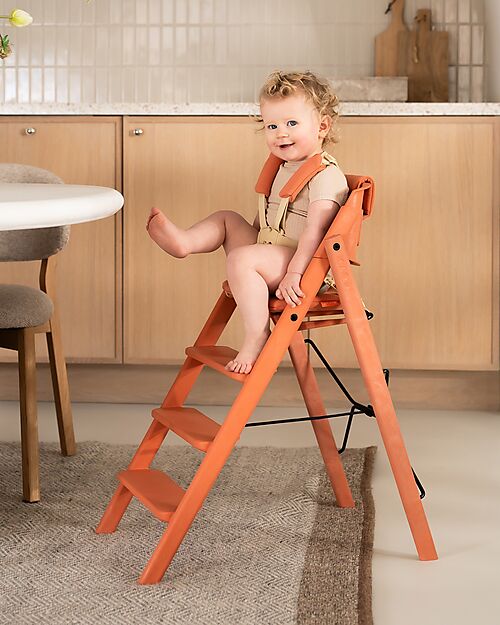 KAOS Set Cintura a 5 Punti + Cuscino per Sedia Evolutiva KLAPP - Terracotta Accessori per Seggioloni