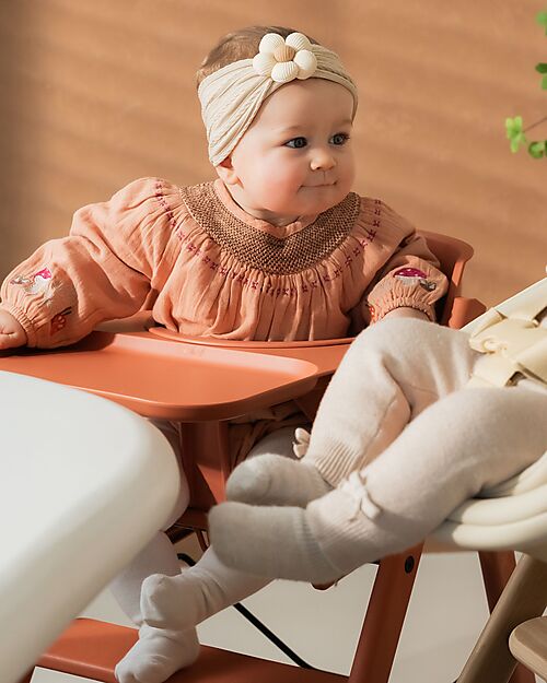 KAOS Set Sponda di Sicurezza + Vassoio per Sedia Evolutiva KLAPP - Marrone Moka Accessori per Seggioloni