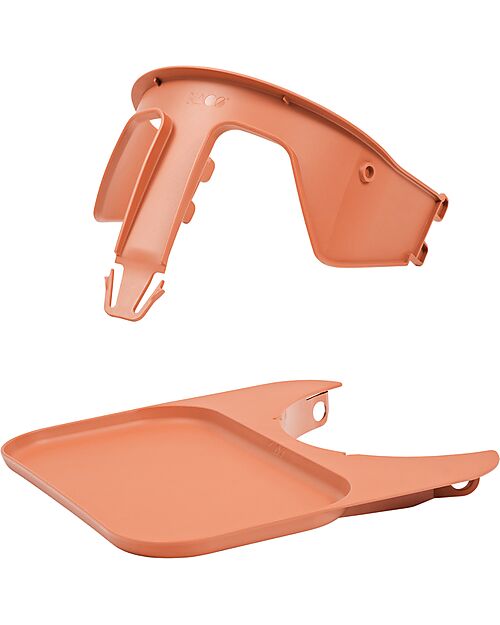 KAOS Set Sponda di Sicurezza + Vassoio per Sedia Evolutiva KLAPP - Rosa Terracotta Accessori per Seggioloni