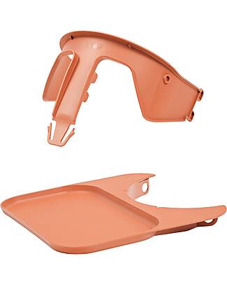 KAOS Set Sponda di Sicurezza + Vassoio per Sedia Evolutiva KLAPP - Rosa Terracotta Accessori per Seggioloni