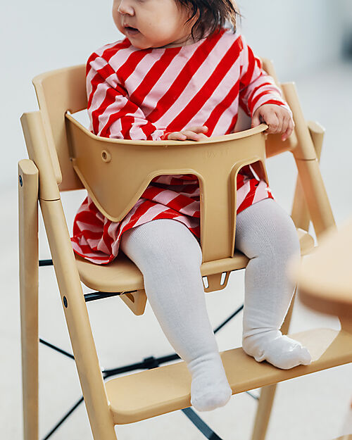 KAOS Set Sponda di Sicurezza + Vassoio per Sedia Evolutiva KLAPP - Sabbia Accessori per Seggioloni