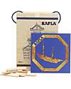 Kapla Kapla 280, Costruzioni in Legno + Libretto Tecnico + Libro d’Arte Blu, Naturale - Educativo e divertente! Costruzioni in Legno