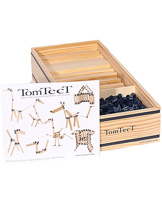 Kapla Kapla TomTecT-100 legni, 320 pinze - Educativo e divertente! Giochi Creativi