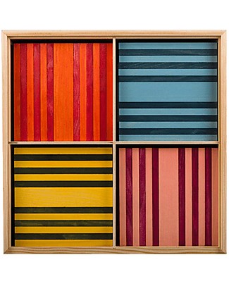 Kapla Kapla TomTecT-100 pezzi in 8 colori assortiti -Educativo e divertente! Giochi Creativi