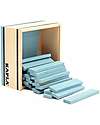 Kapla Set Costruzioni 40 Pezzi - Azzurro - Legno - Educativo e Divertente! Costruzioni in Legno