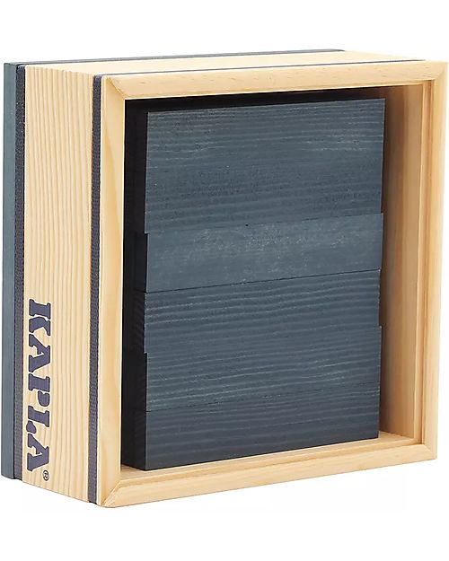 Kapla Set Costruzioni 40 Pezzi - Blu - Legno - Educativo e Divertente! Costruzioni in Legno