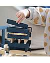 Kapla Set Costruzioni 40 Pezzi - Blu - Legno - Educativo e Divertente! Costruzioni in Legno