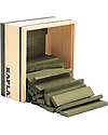 Kapla Set Costruzioni 40 Pezzi - Verde - Legno - Educativo e Divertente! Costruzioni in Legno