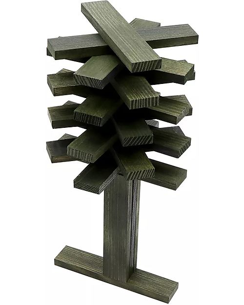 Kapla Set Costruzioni 40 Pezzi - Verde - Legno - Educativo e Divertente! Costruzioni in Legno