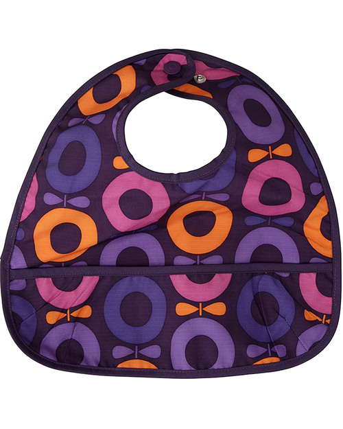 Katvig Eco Bavaglio Con Tasca Big Apple Viola - Riciclato Bavagli Classici