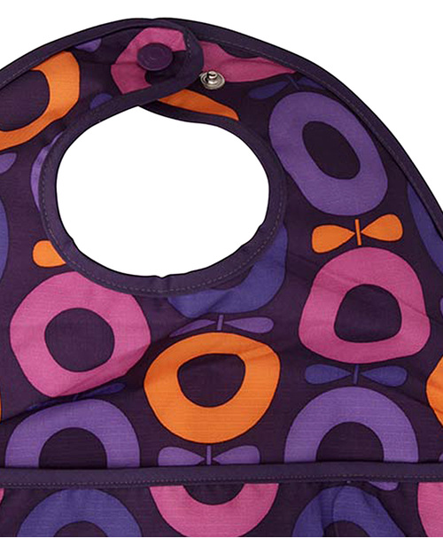 Katvig Eco Bavaglio Con Tasca Big Apple Viola - Riciclato Bavagli Classici