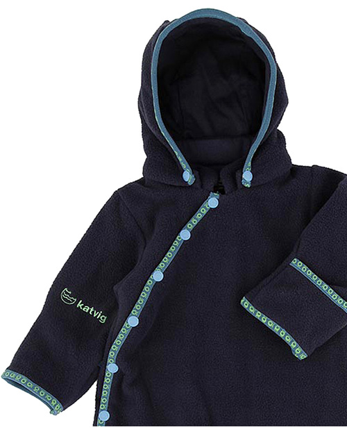 Katvig Eco Tutina Termica Pile Blu Riciclata Tute Invernali