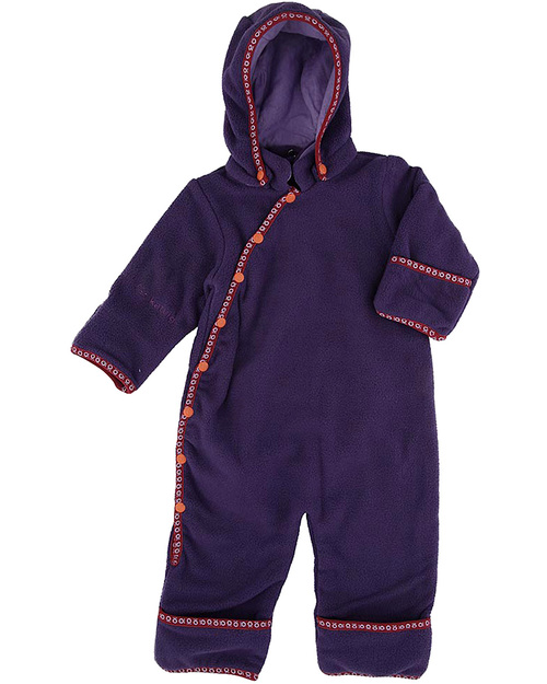 Katvig Eco Tutina Termica Pile Viola Riciclata Tute Invernali