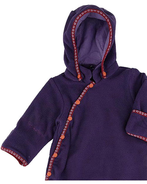 Katvig Eco Tutina Termica Pile Viola Riciclata Tute Invernali