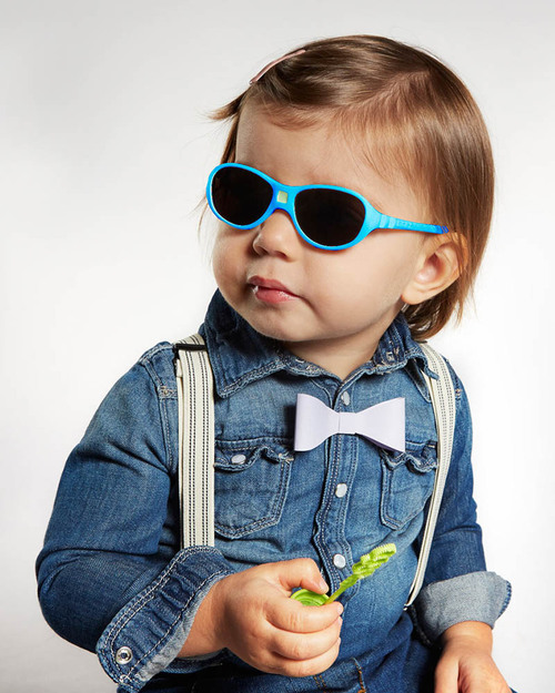 Ki et La Occhiali da Sole Bambini Jokala 2-4 Anni - Blu Pavone - Anti UVA+UVB e Infrangibili! Occhiali da Sole