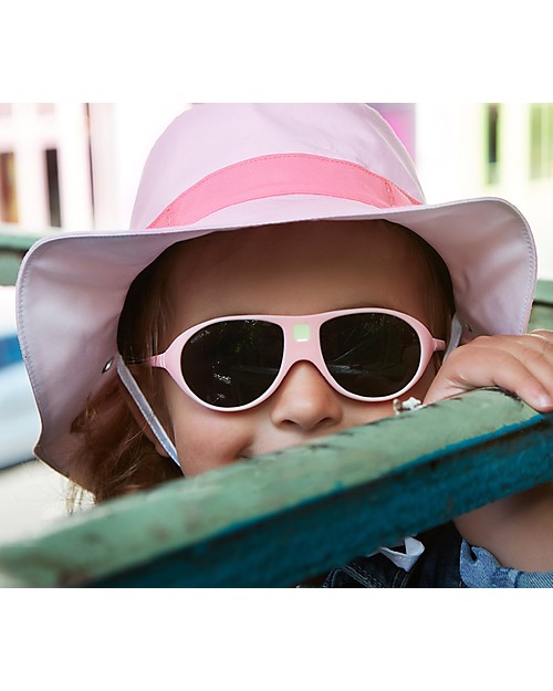Ki et La Occhiali da Sole Bambini Jokala 2-4 Anni - Rosa Marshmallow - Anti UVA+UVB e Infrangibili! Occhiali da Sole