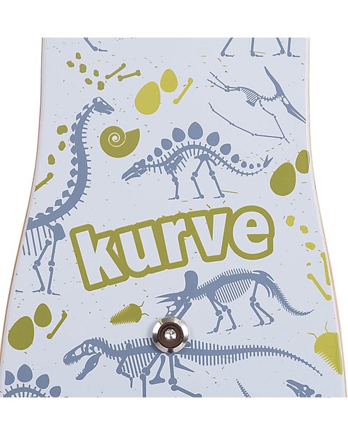 Kiddimoto Bici Senza Pedali in Legno Kurve, Dinosauri Biciclette senza Pedali