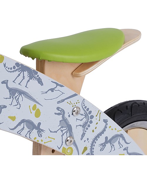 Kiddimoto Bici Senza Pedali in Legno Kurve, Dinosauri Biciclette senza Pedali