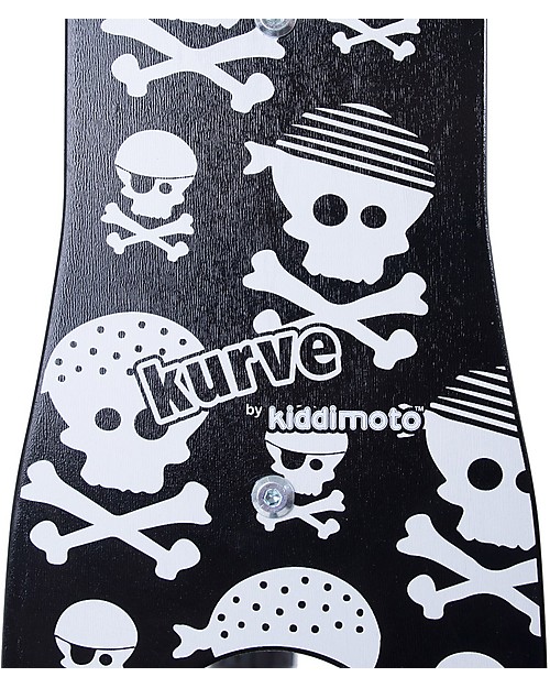 Kiddimoto Bici Senza Pedali in Legno Kurve, Teschi Biciclette senza Pedali