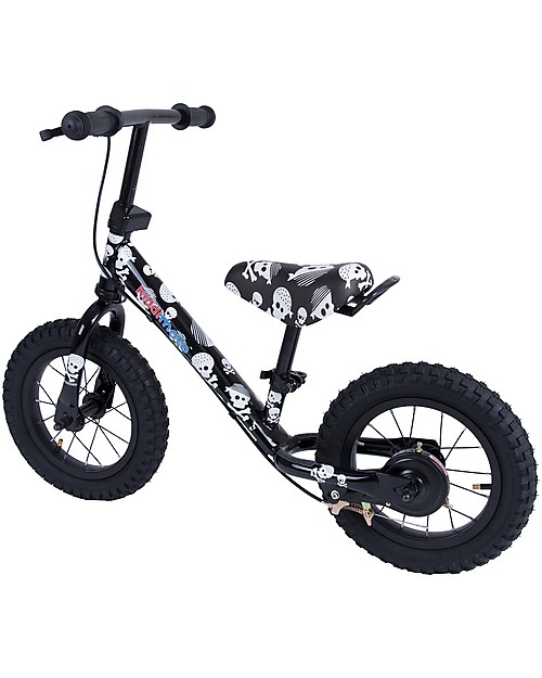 Kiddimoto Bici Senza Pedali Super Junior Maxi, Teschi Biciclette senza Pedali