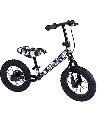 Kiddimoto Bici Senza Pedali Super Junior Maxi, Teschi Biciclette Senza Pedali
