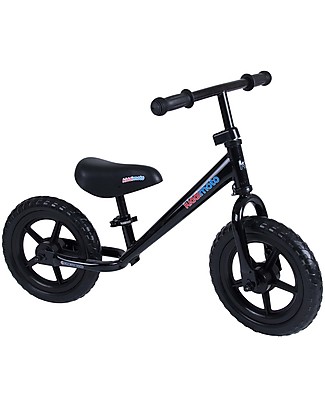 Kiddimoto Bici Senza Pedali Super Junior, Nero Biciclette Senza Pedali