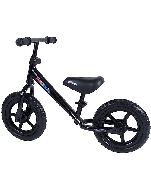 Kiddimoto Bici Senza Pedali Super Junior, Nero Biciclette senza Pedali