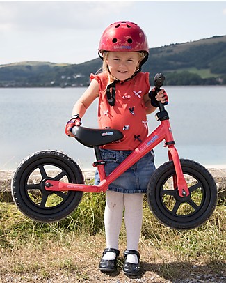 Kiddimoto Bici Senza Pedali Super Junior, Rosso Biciclette Senza Pedali