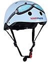 Kiddimoto Casco Bici con Fantasia Occhiali, Celeste Caschi Bici
