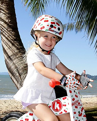 Kiddimoto Casco Bici Fantasia, Ciliegie Caschi Bici