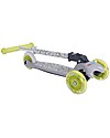 Kiddimoto Monopattino Tre Ruote Pieghevole U-Zoom, Dinosauri Monopattini
