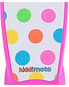 Kiddimoto Monopattino Tre Ruote Pieghevole U-Zoom, Pois Pastello Monopattini