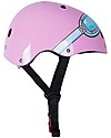 Kiddimoto OUTLET - Casco Bici con Fantasia Occhiali, Rosa - Pezzo di Showroom Caschi Bici