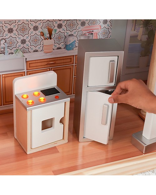 KidKraft Casa delle bambole Dahlia in Legno con Ascensore - Con EZ Kraft Assembly™  per montaggio facile! Case delle Bambole