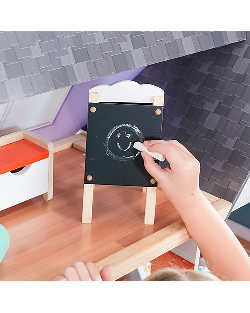 KidKraft Casa delle bambole Dahlia in Legno con Ascensore - Con EZ Kraft Assembly™  per montaggio facile! Case delle Bambole