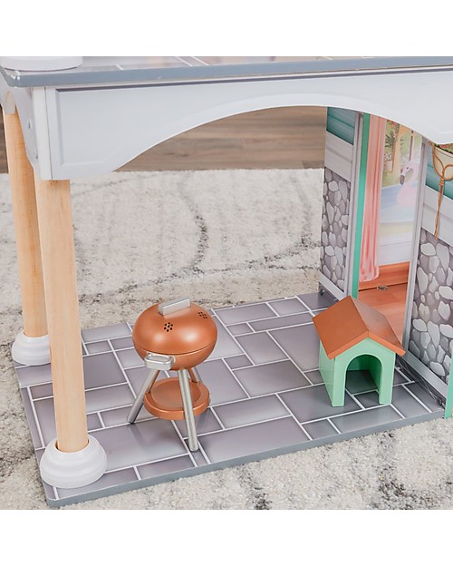 KidKraft Casa delle bambole Dahlia in Legno con Ascensore - Con EZ Kraft Assembly™  per montaggio facile! Case delle Bambole