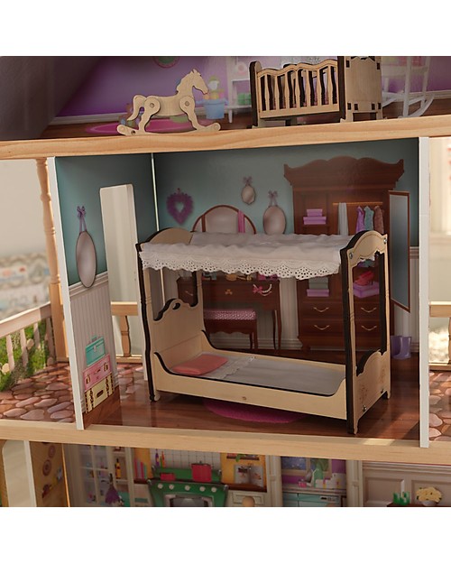 KidKraft Casa delle Bambole in Legno Charlotte - EZ Kraft Assembly ™ per montaggio facile e veloce! Case delle Bambole