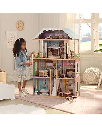 KidKraft Casa delle Bambole in Legno Charlotte - EZ Kraft Assembly ™ per montaggio facile e veloce! Case delle Bambole