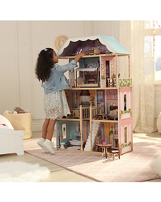 KidKraft Casa delle Bambole in Legno Charlotte - EZ Kraft Assembly ™ per montaggio facile e veloce! Case delle Bambole