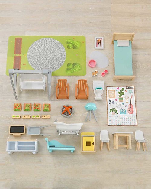 KidKraft Casa delle Bambole in Legno - Hallie - Include 30 Accessori Case delle Bambole