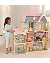 KidKraft Casa delle Bambole in Legno - Lola Mansion - Include 30 Pezzi - EZ Kraft Assembly Case delle Bambole