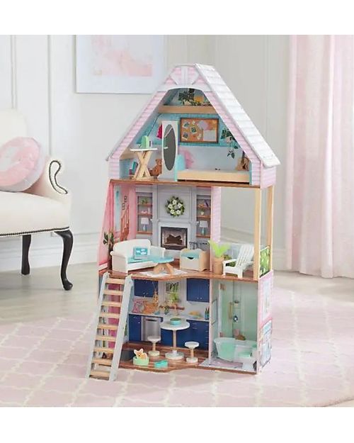 KidKraft Casa delle Bambole in Legno - Matilda - Include 23 pezzi - EZ Kraft Assembly Case delle Bambole