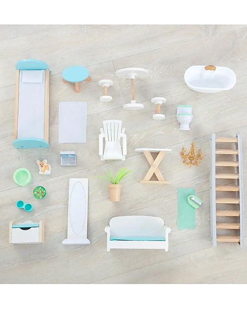 KidKraft Casa delle Bambole in Legno - Matilda - Include 23 pezzi - EZ Kraft Assembly Case delle Bambole