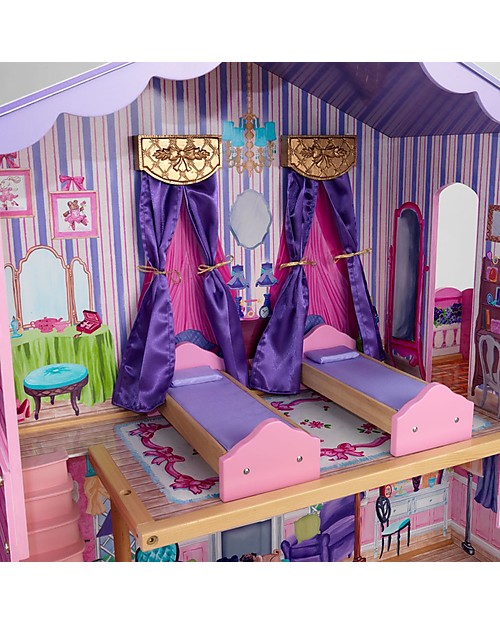 KidKraft Casa delle Bambole in Legno My Dream Mansion - Con letti a baldacchino! Case delle Bambole