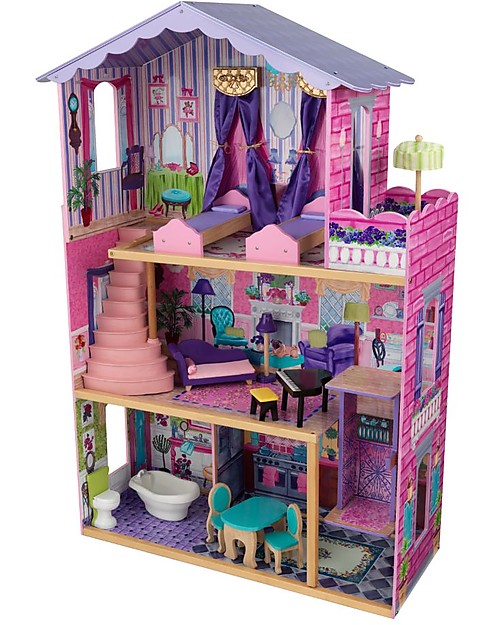KidKraft Casa delle Bambole in Legno My Dream Mansion - Con letti a  baldacchino! bambina