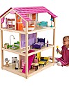 KidKraft Casa delle Bambole So Chic, Rotante con ben 10 Stanze! - Legno Case delle Bambole