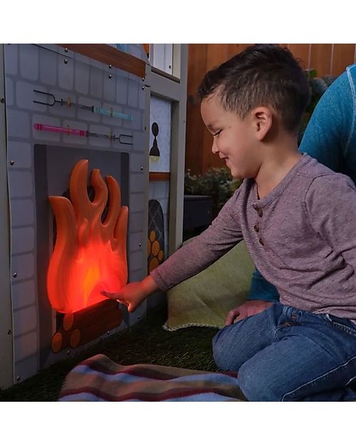 KidKraft Casetta Gioco da Esterno con Focolare Casette per Bambini